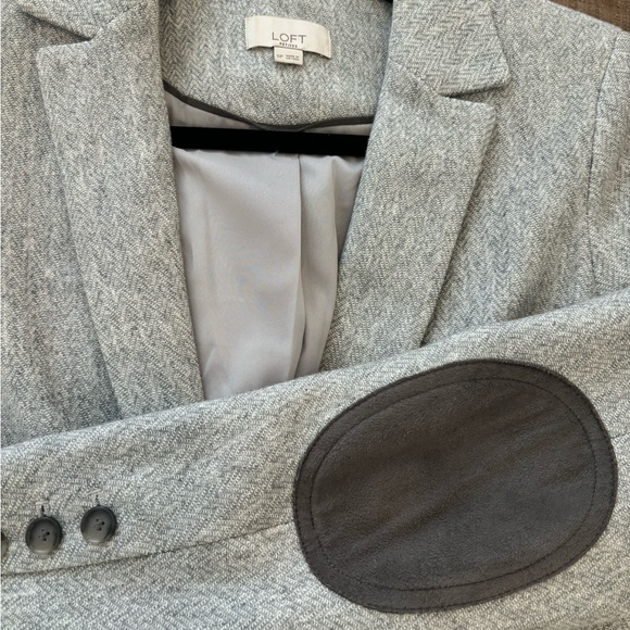 Grey blazer with elbow patches - Picture 3 of 3